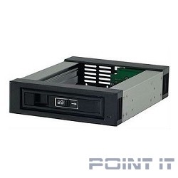 Procase L3-101-SATA3-BK {Hot-swap корзина 1 SATA3/SAS 6Gb, черный, с замком, hotswap aluminium mobie rack module (1x5,25) 1xFAN 40x15mm}