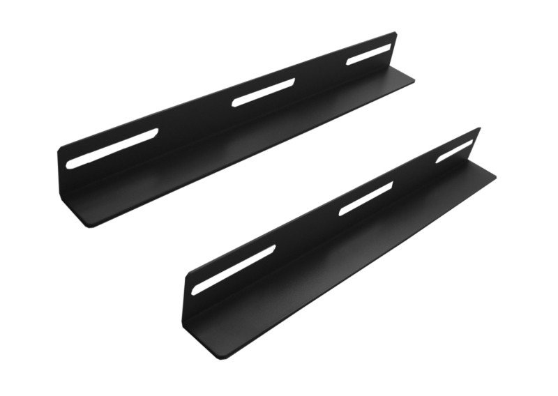 Рельса L для шкафа глубиной 800 (500-520*37*37) чёрная (2 шт)