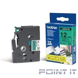 Brother TZE-731 Картридж с лентой (P-Touch, 12мм, Черный на зеленом)(TZE731)