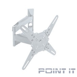 Kromax ATLANTIS-40 white, Кр. стал. наст. для TV 22&quot;-65&quot;, max 40 кг, 5 ст св., нак. +5°-15°, пов. 180°, от ст. 60-523 мм, max VESA 400x400 мм