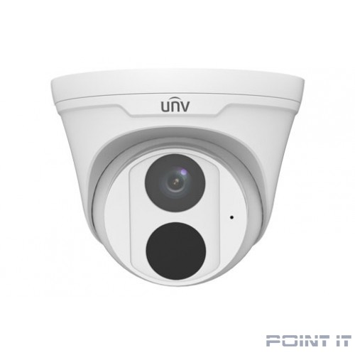 Uniview IPC36F12P-RU4 Видеокамера IP купольная, 1/2.8" 2 Мп КМОП @ 30 к/с, ИК-подсветка до 30м., 0.01 Лк @F2.0, объектив 2.8 мм, WDR 120db, 2D/3D DNR, Ultra 265, H.265, H.264, MJPEG, 2 потока, встрое