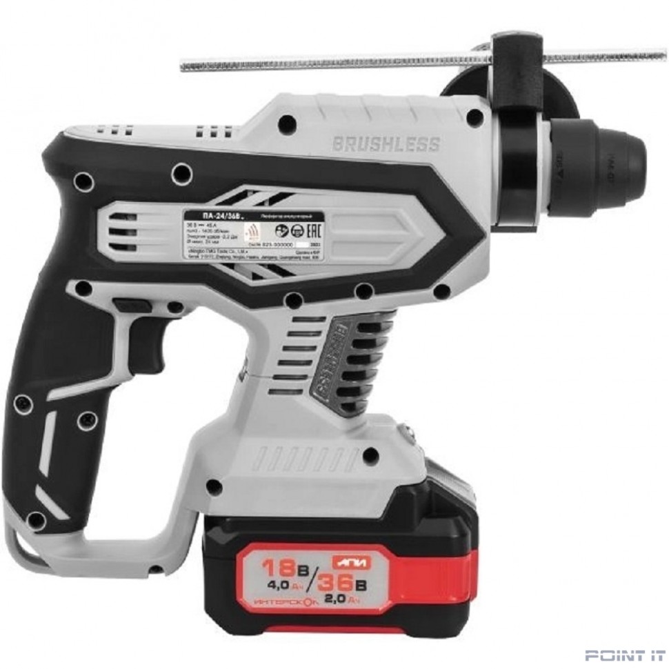 Перфоратор Интерскол ПА-24/36В патрон:SDS-plus уд.:2.2Дж аккум. (кейс в комплекте)