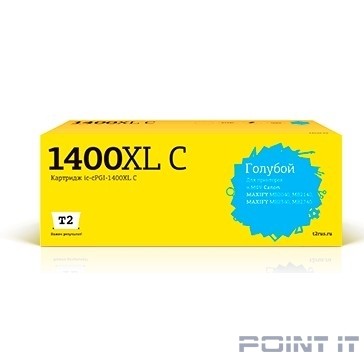 T2 PGI-1400XL C Картридж струйный для Canon MAXIFY MB2040/MB2140/MB2340/MB2740, голубой