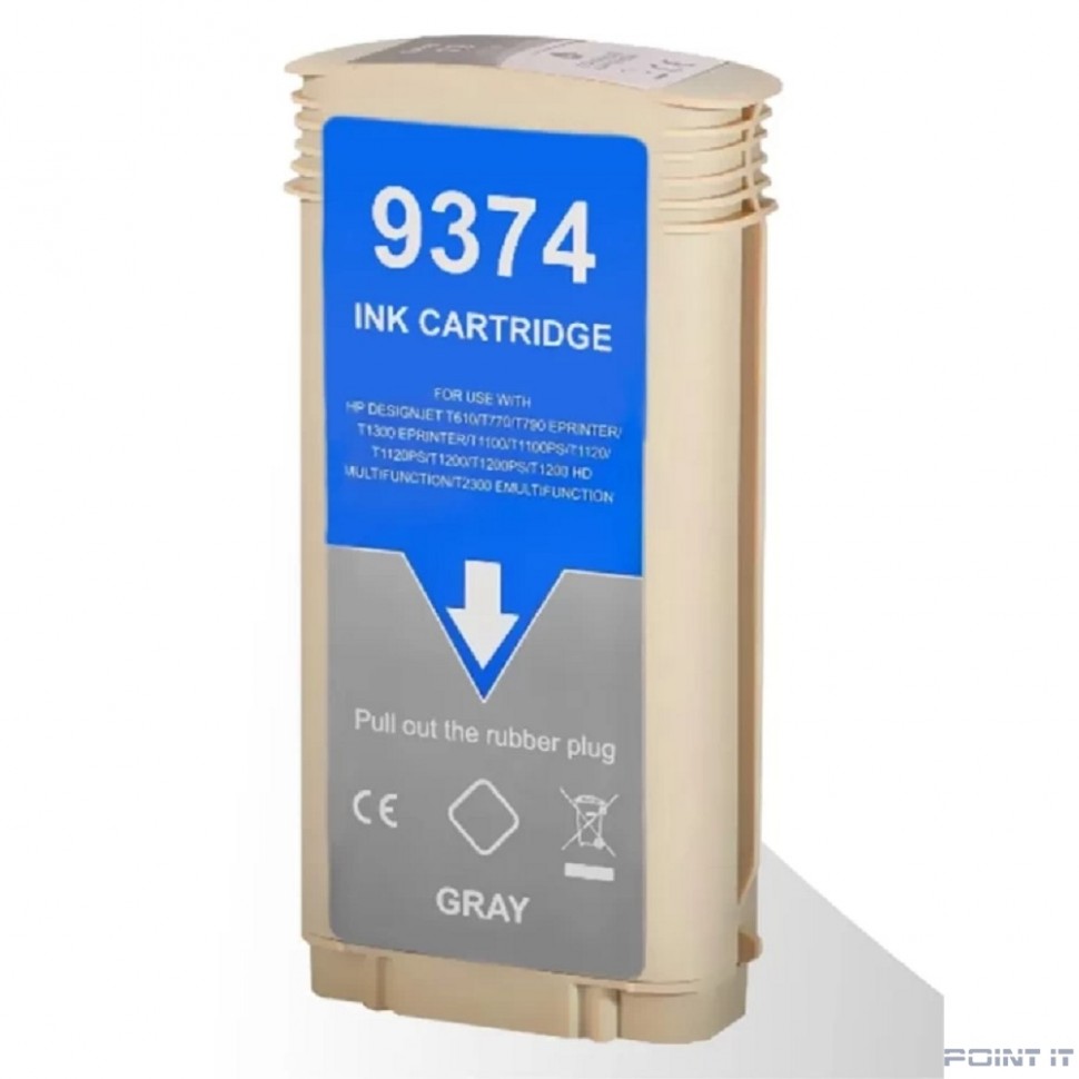 Струйный картридж NV Print 72 (NV-C9374A) Gray для HP DesignJet T1100, T1120, T1200, T1300, T610, T620, T770, T790, T2300, T795 (130 мл)