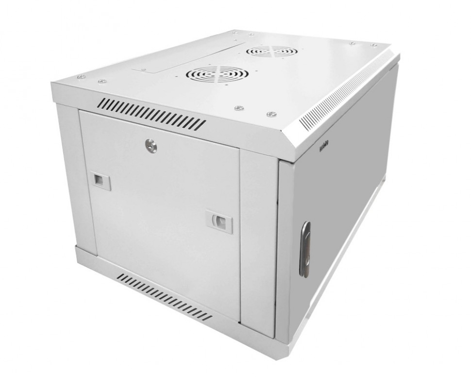 Шкаф настенный 6U серия WMA (Wall Maestro) (600х450х370), передняя металлическая дверь, разборный, серый Netko А