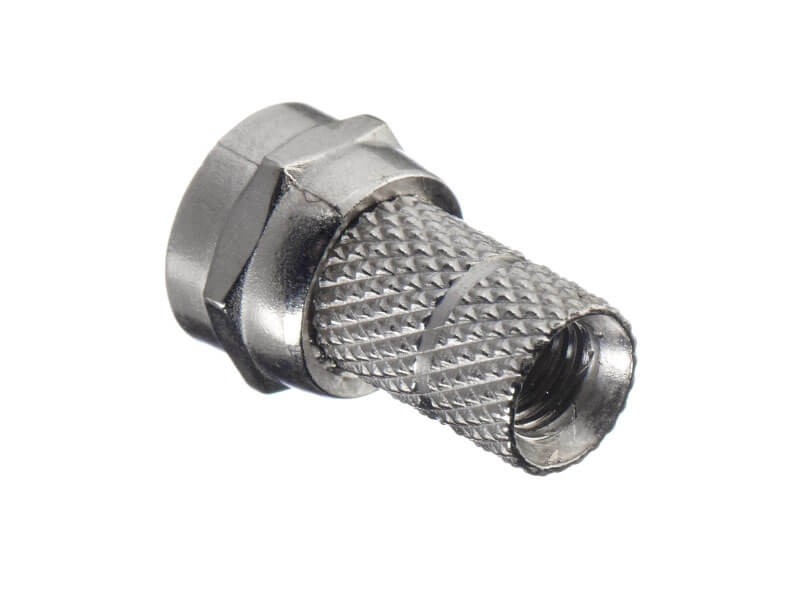 Штекер F (гайка) на 3С2V (цинк) (F113), NETKO Optima