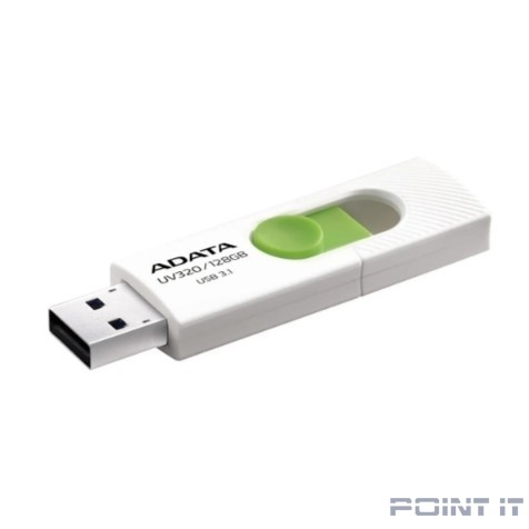 A-DATA Flash Drive 128GB <AUV320-128G-RWHGN> UV320, USB 3.2, белый/зеленый