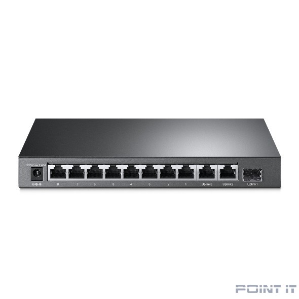 TP-Link TL-SL1311MP Настольный коммутатор на 8 PoE+ портов 10/100 Мбит/с и 3 гигабитных порта