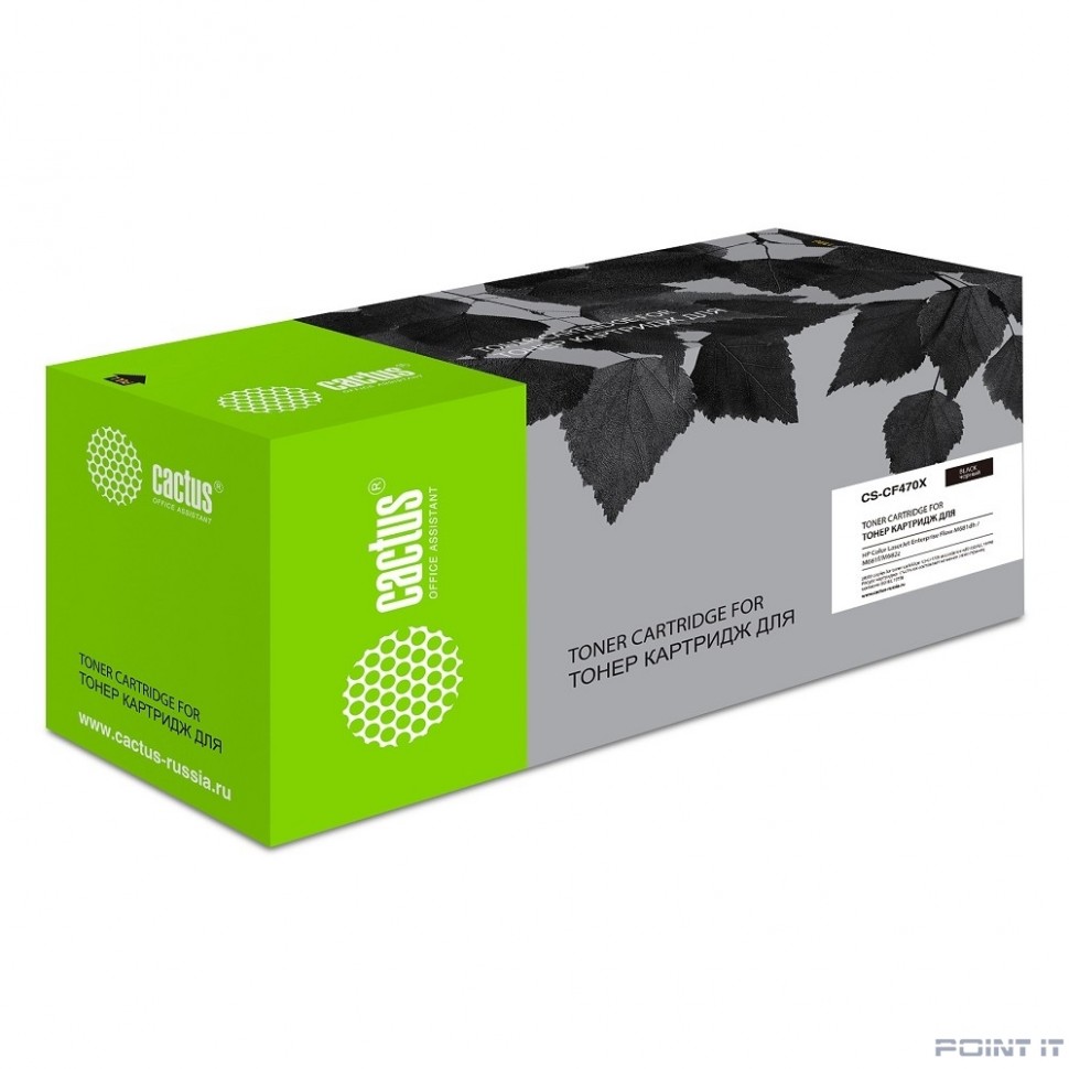 Картридж лазерный Cactus CS-CF470X черный (28000стр.) для HP Color LJ Enterprise Flow M681dh/M681f/M682z
