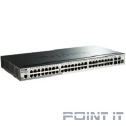D-Link DGS-1510-52X/A2A PROJ Настраиваемый L2+ стекируемый коммутатор с 48 портами 10/100/1000Base-T и 4 портами 10GBase-X SFP+