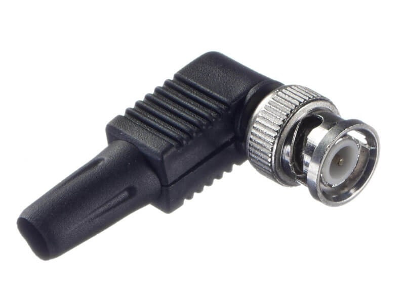 Коннектор BNC-7101B угловой, пластик, цинк NETKO Optima