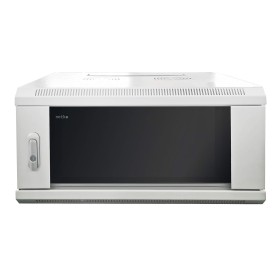 Шкаф настенный 4U серия WMA (Wall Maestro) (600х450х280), передняя дверь стекло, собранный, серый Netko  А