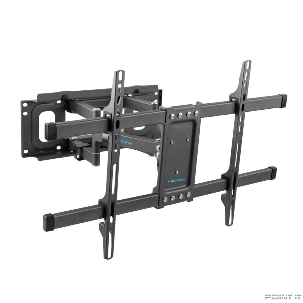 Kromax CORBEL-8 grey titan { 32"-75"; Максимальная нагрузка: 55 кг; VESA: 200x200, 200х300, 200х400, 300х200, 300х300, 300х400, 400х200, 400х300, 400х400, 600х400 мм; Наклон: +5°-12°Поворот: ±90}