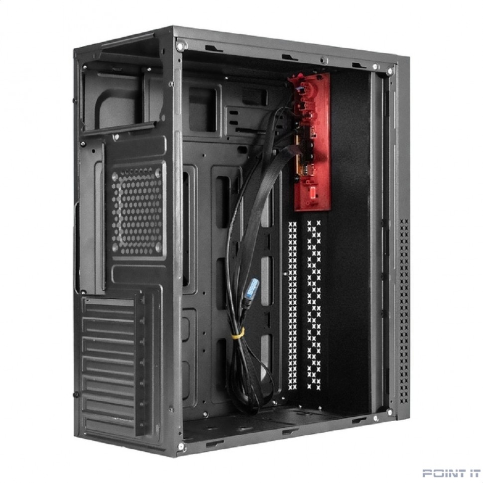 Exegate EX298134RUS Корпус Miditower ExeGate AA-443U (ATX, без БП, 2*USB+1*USB3.0+HD Audio, черный)