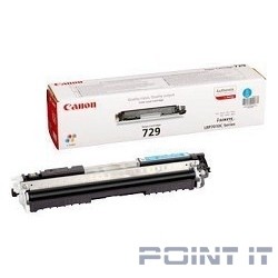 Canon Cartridge 729C  4369B002 Тонер картридж для LBP 7010C, Голубой, 1000стр.