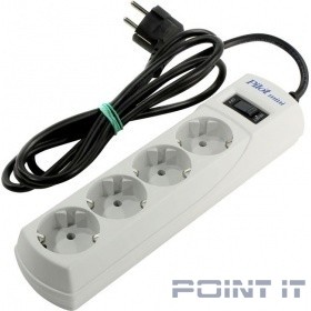 ZIS Сетевой фильтр Pilot mini {4 розетки, с заземлением} 1.8 м