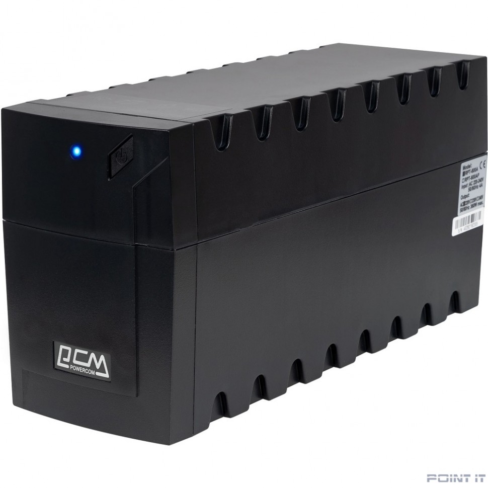 PowerCom Raptor RPT-600AP SE ИБП {Line-Interactive, 600VA / 360W, Tower, 2*EURO, порт USB} {2068784}