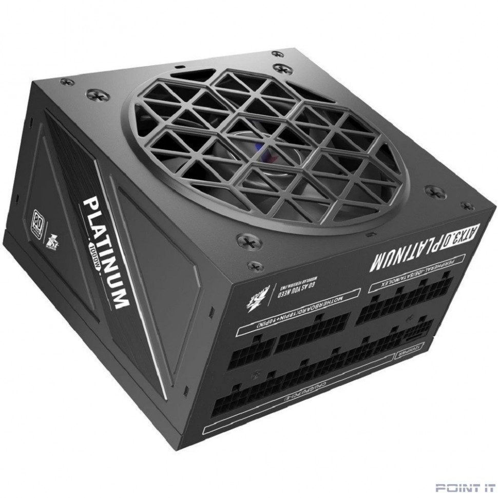 1STPLAYER NGDP Platinum 1000W Black / ATX3.0, APFC, 80 PLUS Platinum, SR + LLC + DC-DC, 120mm fan, full modular / HA-1000BA3-BK
