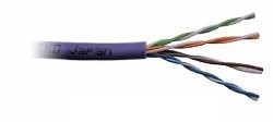 Кабель U/UTP4 cat.5e NETKO /4 пары 24 AWG BC / 305м / нг(А)-HF LSZH - малодымный, не содержащий галогенов; фиолетовый; одножильный "СКС",