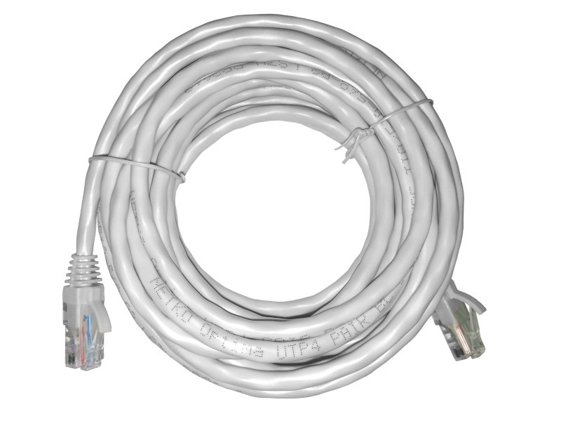 Патч-корд UTP4 rj45-rj45, cat.6, 5.0м, BC, LSZH, серый, литой коннектор NETKO Optima