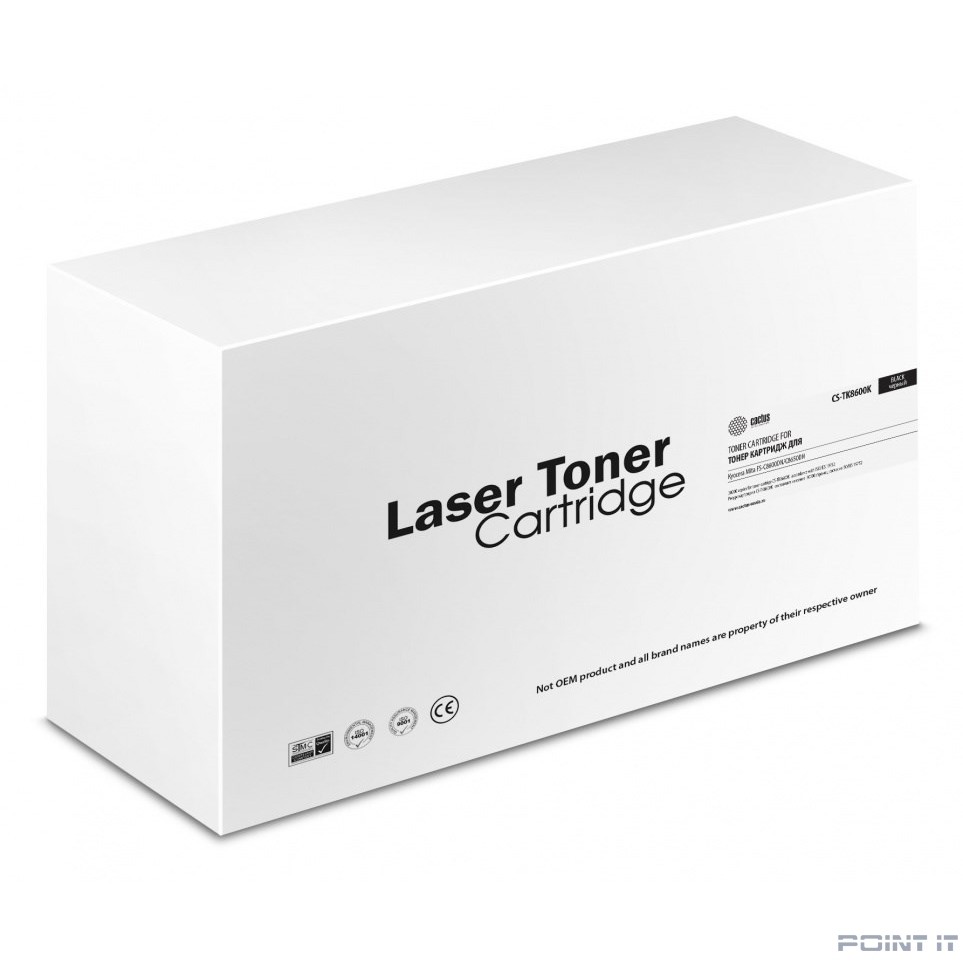 Картридж лазерный Cactus CS-TK8600K черный (30000стр.) для Kyocera Mita FS-C8600DN/C8650DN