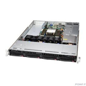 Supermicro SYS-510P-WTR SuperServer 1U 510P-WTR no CPU(1)3rd Gen Xeon Scalable/TDP 270W/ no DIMM(8)/SATARAID HDD(4)LFF/2x10GbE/2xFHHL,1xLP,M2/ 500W