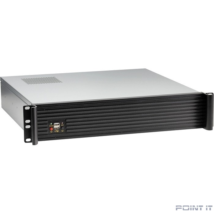 Exegate EX281969RUS Серверный корпус ExeGate Pro 2U420-06 <RM 19", высота 2U, глубина 420, БП 2U-600ADS, USB>