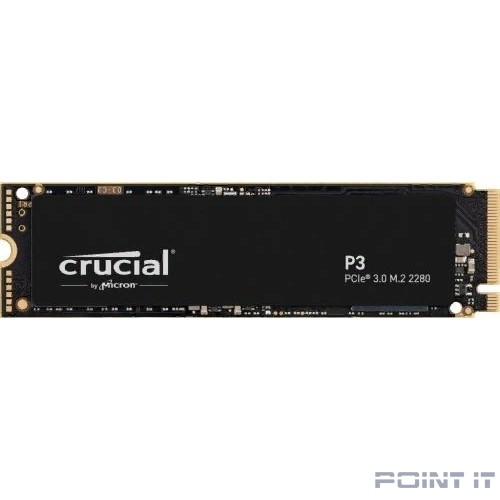 SSD Crucial P3, 4000GB, M.2(22x80mm), NVMe, PCIe 3.0 x4, QLC CT4000P3SSD8