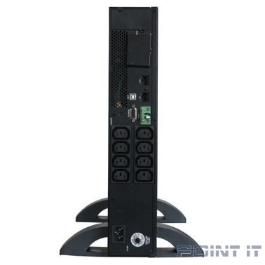 PowerCom Smart King Pro+ SPR-1500 LCD ИБП {Line-Interactive, 1500VA / 1200W, Rack/Tower, 8хС13, USB, RS-232, SmartSlot} (1152575)