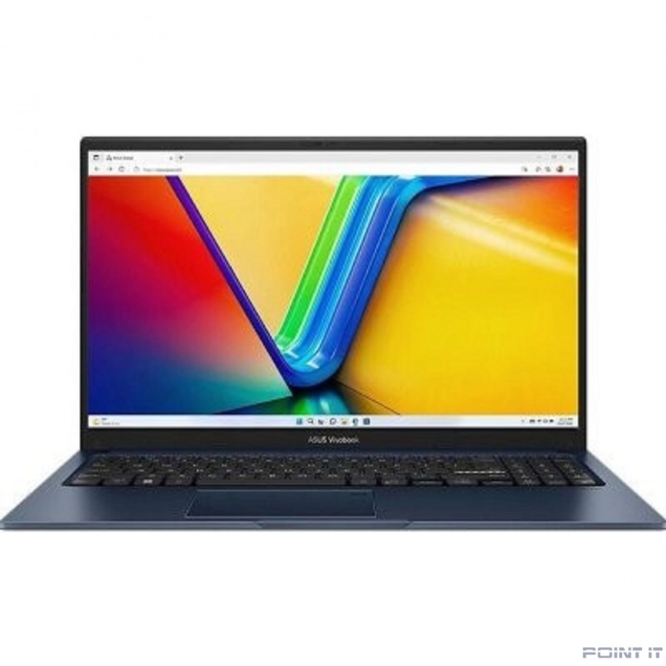 Ноутбук ASUS Vivobook 15 X1504VA-BQ312 [90NB10J1-M01HX0] Quiet Blue 15.6" {FHD i3 1315U/8Gb/256Gb SSD/VGA int/noOS}