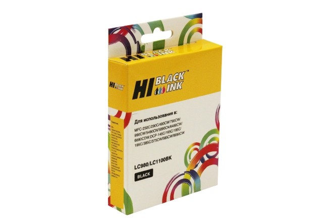 Картридж Hi-Black (HB-LC1100BK/LC-980Bk) для Brother DCP-145C/DCP-165С/195C/MFC-165C/MFC-2