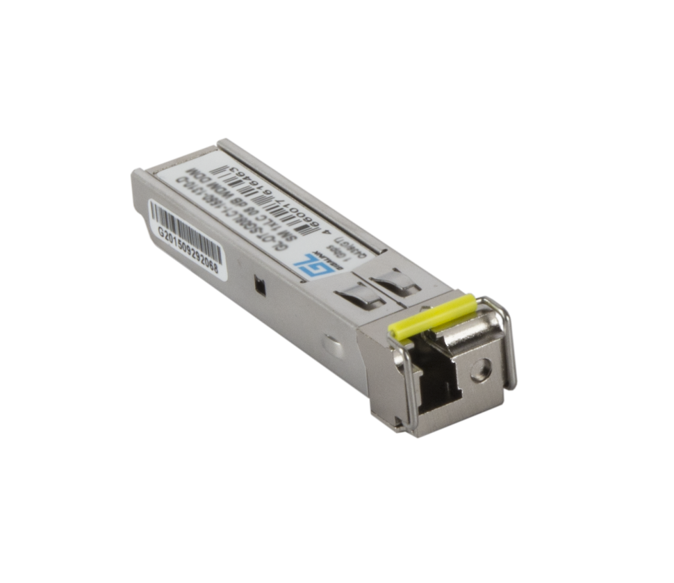 Модуль GIGALINK SFP, WDM, 1Гбит/c, одно волокно SM, LC, Tx:1310/Rx:1550 нм, DDM, 20 дБ (до 40 км)