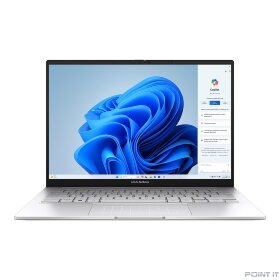 Ноутбук ASUS Zenbook 14 UX3405CA-QL573 [90NB14W4-M00UF0] Foggy Silver 14&quot; {1920x1200 OLED  Ultra 5 225H(3.3Ghz)/16384Mb/1024SSDGb/Intel Arc graphics/DOS + алюм корп; +чех}