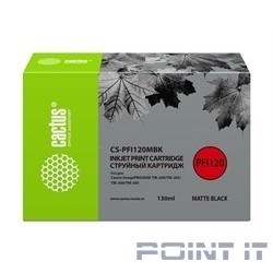 Картридж BLACK MATTE 130 ML CS-PFI120MBK CACTUS