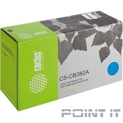 CACTUS CB382A Тонер Картридж Cactus CS-CB382AV желтый для HP CLJ MFP CM6030/CM6040;CP6015 (21000стр.)