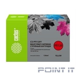Картридж YELLOW 130 ML CS-PFI120Y CACTUS