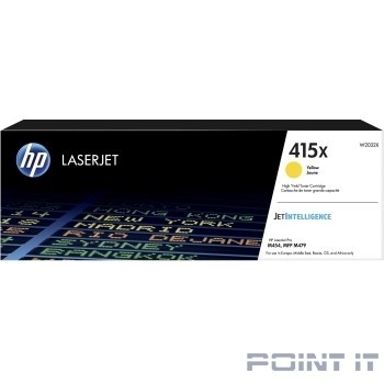 HP W2032X Картридж 415X увеличенной емкости, желтый (6000стр.) {HP LJ M454/MFP M479}