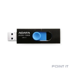 A-DATA Flash Drive 128GB &lt;AUV320-128G-RBKBL&gt; UV320, USB 3.2, черный/голубой