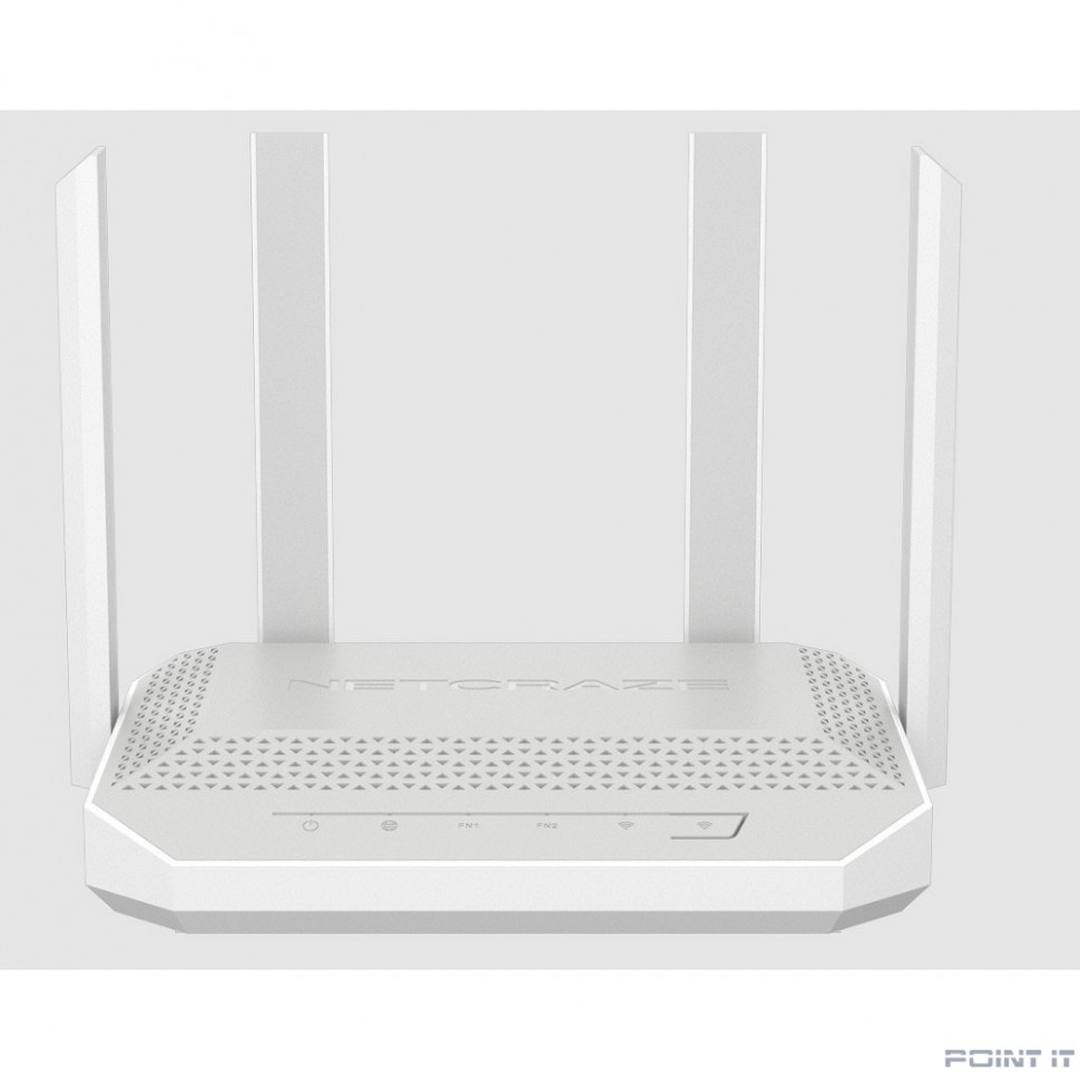 Netcraze Giga (NC-1012) Мультигигабитный интернет-центр с Mesh Wi-Fi 6 AX3000, Smart-коммутатором 1?2.5G/SFP и 4?1G, многофункциональными портами USB 3.0 и 2.0