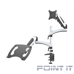 Cactus CS-VM-LH08-AL серебряный 13&quot;-27&quot; макс.8кг настольный поворот и наклон