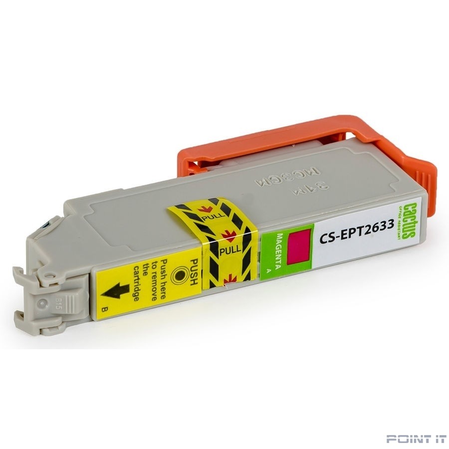 Картридж струйный Cactus CS-EPT2633 пурпурный (11.6мл) для Epson Expression Home XP-600/605/700/800