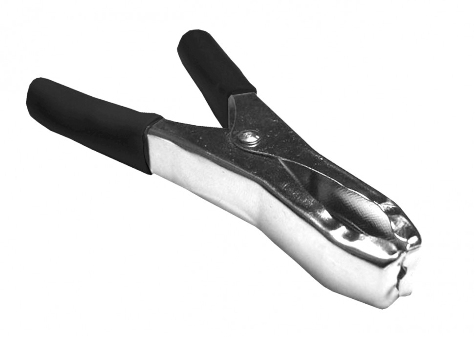 Зажим крокодил, 50A, черный, L=100±5мм, NETKO Optima