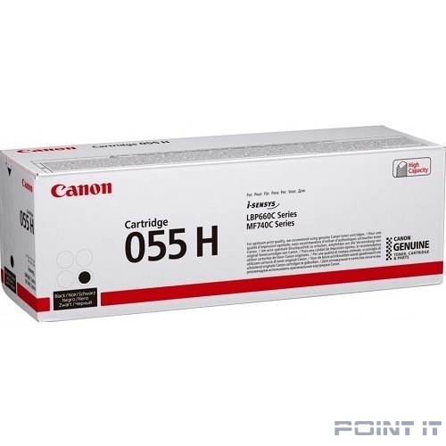 Canon Cartridge 055 HBK 3020C002 Тонер-картридж для Canon MF746Cx/MF744Cdw (7600 стр.) чёрный (GR)