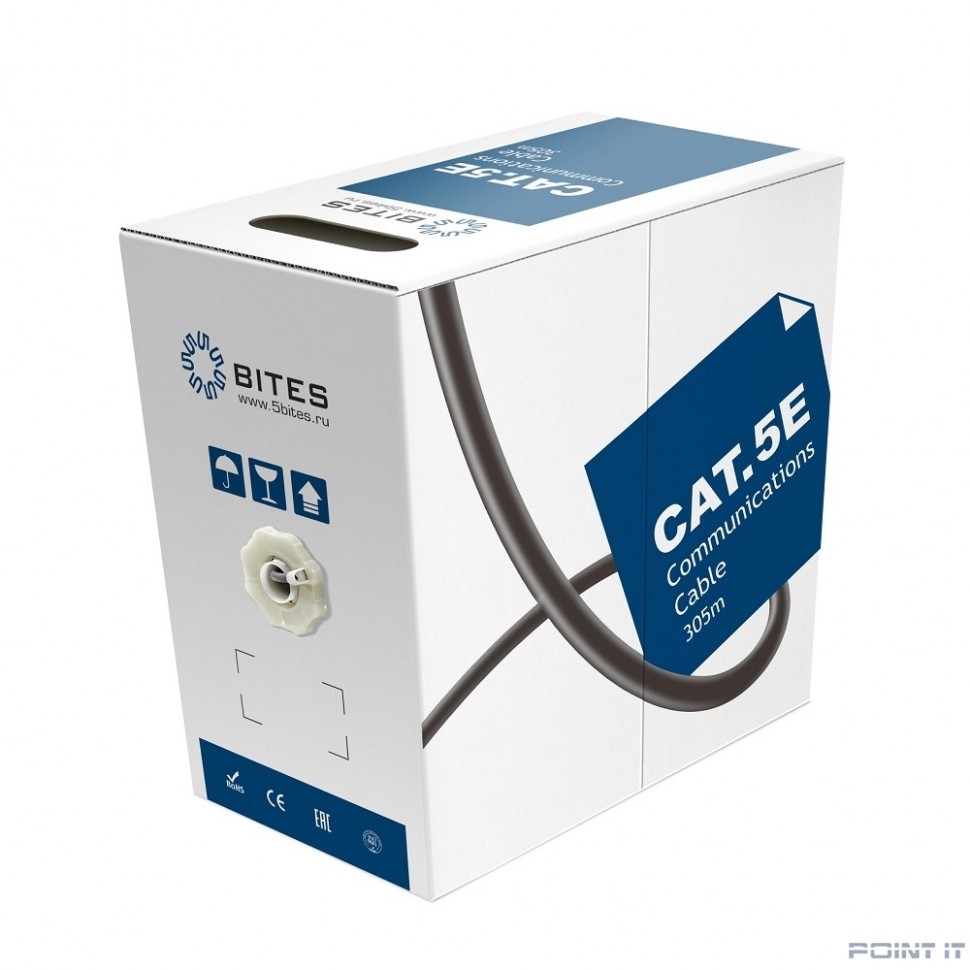 5bites Кабель UT5725-305A витая пара UTP / STRANDED / 5E / 24AWG / CCA / PVC / 305M