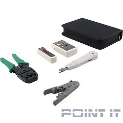 5bites TK031 Набор инструментов, клещи LY-T2007C универсальные, LY-T2021 Krone, нож LY-501B, тестер