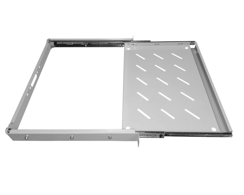 Полка для клавиатуры универсальная (482*250) для шкафов глубиной от 350мм и более, серая