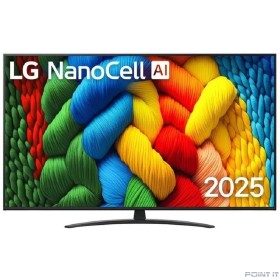 LG 65&quot; 65NANO81A6A.ARUG черный {Ultra HD 60Hz DVB-T DVB-T2 DVB-C DVB-S DVB-S2 USB WiFi Smart TV}