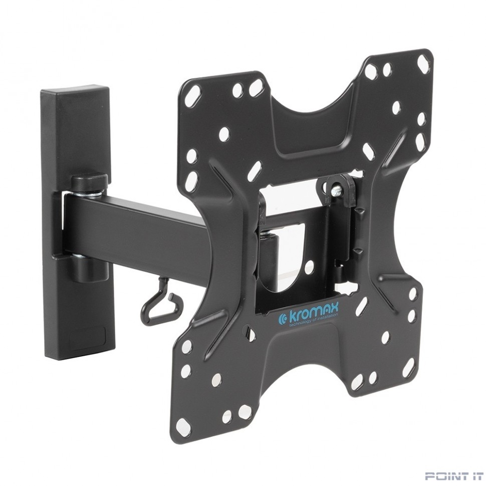 Kromax OPTIMA-213 черный 20"-43" макс.30кг настенный поворот и наклон