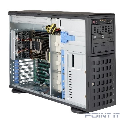 Supermicro CSE-745BAC-R1K23B Корпус SuperChassis 4U 745BAC-R1K23B/HDD(8)LFF/3x5.25"/7xFHFL/2x1200W/8xSAS3/SAS2/SATA3/ 2x1200W