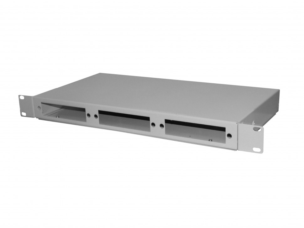 Корпус кросса оптического в стойку 19 24 FC порта Simplex, 1U, сплайс-кассета, металлический, U-тип
